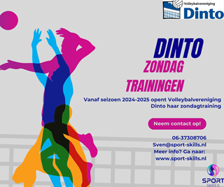 Dinto Zondagtrainingen Geopend 2024-2025